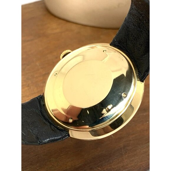 Rolex Men's Watch 9996 Vintage Swiss Mechanical 18k Gold Case Silver Dial 36mm - Picture 6 of 13